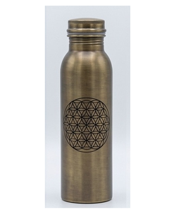 Botellas de cobre con acabado verde, diseño de botella de metal de cobre, a precio de mayoreo. - Product Image 2