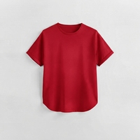 T-shirt en toile imprimé à manches courtes et col rond pour femme, style décontracté, respirant et écologique