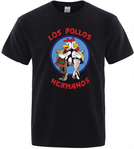 Camiseta con Estampado Gráfico Personalizado, Camiseta Informal de Cuello Redondo y Manga Corta de Algodón para Hombre - Product Image 2