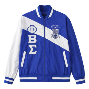 Chaqueta Cortavientos con Cierre Completo Phi Beta Sigma, Ropa de Fraternidad Griega con Diseño Ligero, Comodidad Premium y Estilo Atlético - Product Image 4