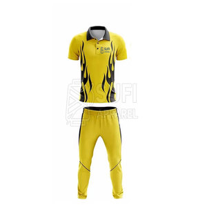 SUFI APPAREL Conjunto de Camiseta y Pantalones Cortos de Cricket Transpirables, Cintura Elástica, Ajuste Cómodo para Hombres Adultos, Apto para Competencia - Product Image 2