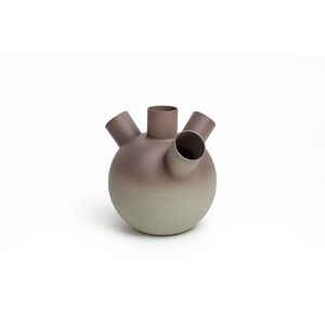 Modern Emerald Green & Gold Metal Flower <b>Vase</b> | Luxury Enamel Finish Tabletop Decor | Nordic Style Wedding Centerpiece <b>Vases</b> - Product Image 6