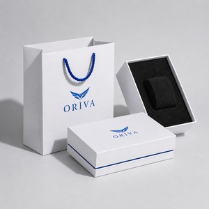 Caja de Embalaje Personalizada para Relojes Inteligentes de Lujo, Caja de Regalo de Cartón Rígido con Inserto de Esponja y Bolsa de Transporte - Product Image 2