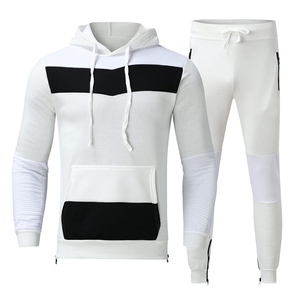 Ensemble de survêtement streetwear élégant pour hommes, en molleton respirant, coupe oversize, deux pièces, vente en gros - Product Image 4