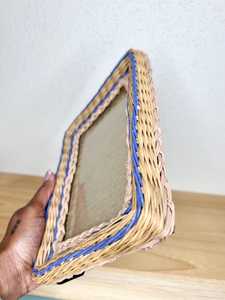 Arabic Natural Rattan <b>Wooden</b> Photo <b>Frame</b> Decorative Woven Cane <b>Picture</b> <b>Frame</b> for Living Room Decor - Product Image 5