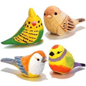 Figura de una Familia de Pingüinos Hecha a Mano en Madera de Pino - Venta al por Mayor - Product Image 3