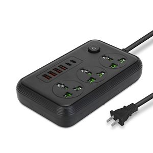 Multipresa da Parete da 1,8 m con 3 Prese AC, 4 Porte USB-A e 2 Porte USB-C, 2500W, Estensore per Prese Elettriche Domestiche - Product Image 4