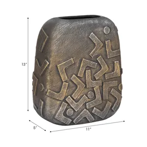 Luxury Coastal Iron Flower <b>Vase</b> Eco-Friendly Tabletop High Quality Contemporary Design - Product Image 4