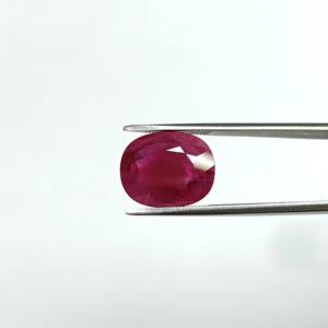 Rubis naturel de Birmanie de 5,12 carats, taille coussin, RBHO-8 - Product Image 1