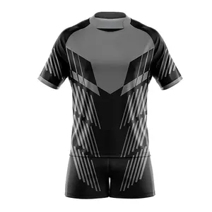 Uniformes de rugby personnalisés de haute qualité, tendance et en gros, 100% polyester, uniformes de football de rugby pour équipes - Product Image 4