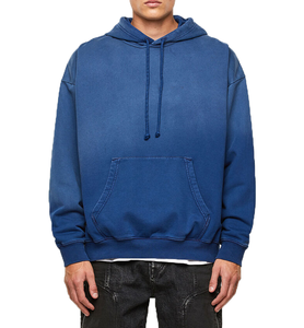 เสื้อฮู้ดดี้วินเทจผู้ชายคุณภาพสูง ล้างสีแบบ Stone Acid Wash พร้อมโลโก้สั่งทำ ขายดีสำหรับฤดูหนาว ราคาสมเหตุสมผล ป้องกันการหดตัว พร้อมลายตัวอักษร - Product Image 6