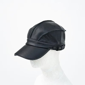 Gorra de Béisbol Unisex de Cuero, Ajustable, de 5 Paneles, con Correa Bordada, para Uso Diario al Aire Libre - Product Image 3