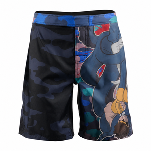 High Quality Custom MMA Fight <b>Shorts</b> Heat-Transfer Printed Breathable Canvas Sporty Mid Waist <b>Combat</b> Sports <b>Shorts</b> - Product Image 1