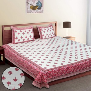 Juego de Funda Nórdica VILAKSH ENTERPRISES con Estampado Floral, 100% Algodón, 400 Hilos, Antiarrugas, Estilo Clásico para el Hogar, con Fundas de Almohada, 7 Piezas - Product Image 1
