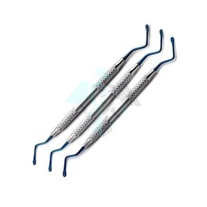 Directo de fábrica Pissco para odontología Lucas cureta Dental hueso quirúrgico curetas conjunto de 3 herramientas Instrumentos dentales - Product Image 1