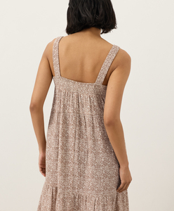 Vestido Maxi Informal de Verano, Vestido Maxi con Tirantes y Volantes, Vestido Maxi de Algodón de Alta Calidad para Mujer, Vestido Elegante de Diseño Personalizado - Product Image 2