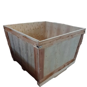 Heavy duty plywood crate OEM Fumigated Natural Wood Color Wooden Crate <b>Strong</b> Sturdy Solid Storage Export <b>Box</b> Custom Logo - Product Image 2