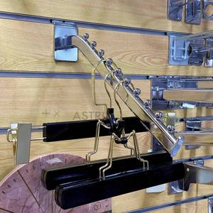 35CM 10 balls Garment rack slatwall slat <b>wall</b> slopped <b>display</b> clothes arm for store clothing <b>display</b> - Product Image 2