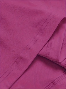 Camiseta Corta Rosa para Mujer, Cuello Redondo, Corte Ajustado, Informal, Tejida en Algodón y Spandex, para Primavera/Verano, Estilo Urbano - Product Image 4