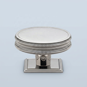 Classic Brass Round Cabinet Knob with Square Backplate <b>Antique</b> Matte Finished Durable Furniture Handle for Kitchen Drawer Door - Product Image 3