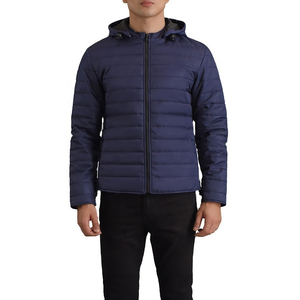 Wholesale Custom Design Polyester Fiber Fabric Winter Puffer <b>Jacket</b> Streetwear For Men's - Product Image 1