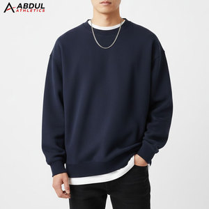 เสื้อสเวตเชิ้ตผู้ชายผ้าคอตตอนผสม ดีไซน์ทันสมัย พร้อมโลโก้สั่งทำ เหมาะสำหรับแฟชั่นวิทยาลัยและสตรีทแวร์ - Product Image 1