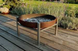 Brasero Portátil de Acero para Jardín, Patio y Camping con Soporte - Product Image 1