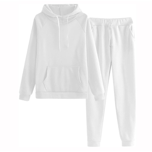 ชุดวอร์มผู้หญิงสีพื้น ระบายอากาศได้ดี เป็นมิตรกับสิ่งแวดล้อม สินค้ามาใหม่ สำหรับผู้ใหญ่ สั่งทำได้ สวมใส่สบาย ผลิตจากโพลีเอสเตอร์ 100% ดีไซน์ 2 in 1 มีฮู้ด ยางยืด - Product Image 6