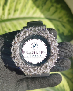 Reloj de Lujo con Diamantes, Bisel con Incrustaciones de Moissanita, Correa de Goma, Estilo Hip Hop para Hombre y Mujer - Product Image 6
