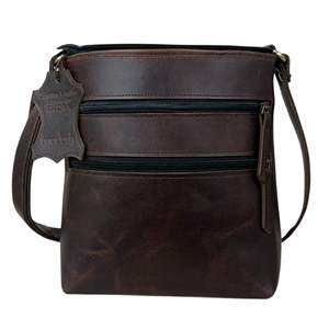 Petit sac hobo en cuir véritable pour femme – Sac à bandoulière en cuir de buffle durable et léger - Product Image 1