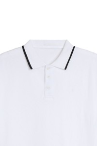 Men's <b>White</b> Short Sleeve <b>Shirt</b> Solid Color Cotton Knitted Fabric 220g <b>Plain</b> Dyed Casual Style Regular Fit Anti-Wrinkle Button - Product Image 6