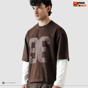 T-shirt Homme Rétro Oversize Gris Imprimé Graphique Streetwear Décontracté Coupe Ample Manches Courtes Pour Hommes – Vente en Gros - Product Image 5