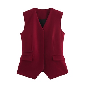 Conjuntos de chaleco de bolsillo y pantalones Harem de primavera para mujer, conjunto de ropa de trabajo convertible urbano de 2 piezas personalizado, ropa de calle europea 2026 - Product Image 3