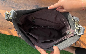 Nouveaux vrais cheveux élégants faits à la main sur cuir de vachette usiné Boho frange sacs à bandoulière Western à la mode femmes gland sacs à bandoulière - Product Image 6