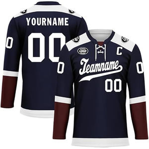 Custom Team Ice Hockey Jersey 100% Polyester Sublimation Printed Customizable Pakistan Manufacturer OEM Wholesale Supplier USA - Product Image 1