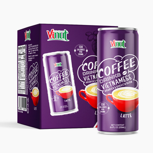 เครื่องดื่มกาแฟลาเต้ เมล็ดอาราบิก้าและโรบัสต้า 250 มล. พร้อมดื่ม รับผลิตแบบ OEM ODM แบรนด์ส่วนตัว ผู้ผลิตเครื่องดื่ม - Product Image 1
