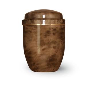 Urna Funeraria Blanca de Estilo Americano, Grabada a Mano, de Alta Calidad, para Cenizas de Adultos, Capacidad de 200 Pulgadas Cúbicas, Fabricada en Latón Pulido - Product Image 1