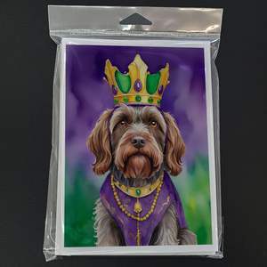 ผมเส้นลวดชี้กริฟฟอนคิงมาร์ดี้กราส์แปลกๆขนาด A7ขนาด5x7การ์ดเปล่าแพ็ค8ซองสำหรับอวยพรและโน้ต - Product Image 3