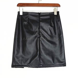 Jupe en cuir pour femme, service OEM, vente en gros, meilleure vente, personnalisable, respirante, pour usage décontracté - Product Image 2