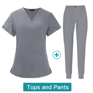 Tenues de travail médicales unisexes chaudes en polyester/spandex avec détection d'aiguilles pour usage hospitalier - Product Image 4