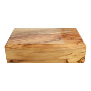Boîte à bijoux classique en bois d'olivier artisanale pour le rangement dans le salon |   Design artistique 25x15x10cm Inde - Product Image 1