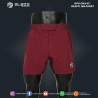 Nouveau style pour hommes : Pantalon de sport 2-en-1 léger, personnalisé, à compression, anti-humidité, avec taille élastique et cordon de serrage, ourlet fendu, pour arts martiaux