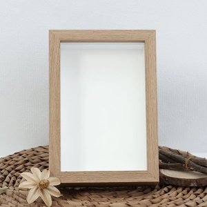 Marcos de Fotos de Madera, Marcos para Cuadros Hechos de Madera Sólida para Exhibición en Mesa o Pared - Product Image 1