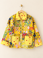 Jaket Wanita Berlapis Kapas dengan Kerah Kancing - Grosir