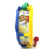Batterie de tambour électronique éducative personnalisée en ABS, fonctionnant sur piles, pour enfants de 3 ans et plus (6 pièces) BON BON DRUM D.J. JOUETS