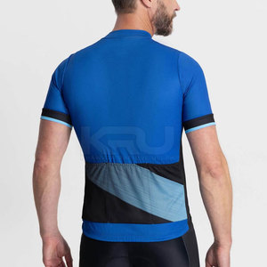 Maillot de cyclisme en polyester imprimé par transfert thermique, style professionnel, personnalisé, pour la compétition, tissu extensible pour une tenue tout au long de la journée - Product Image 4