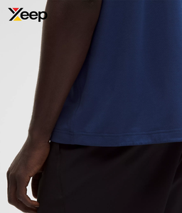เสื้อกล้ามออกกำลังกายผู้ชาย XEEP รุ่น XC-GTT-45 ระบายอากาศได้ดี แห้งเร็ว พิมพ์ลายแบบ Heat-Transfer ผ้าถัก 100% คอตตอน คอกลม โลโก้ด้านหน้า - Product Image 4