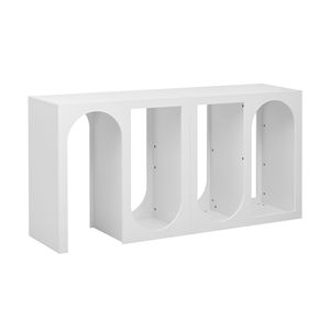 Modular Entryway <b>Console</b> Table with Customizable Arrangements Rectangular Exterior and Curved Interior Design - Product Image 5
