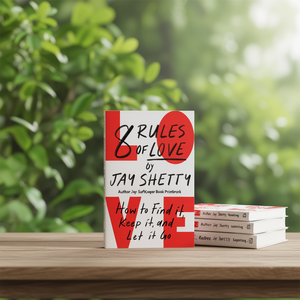 8 règles de l'amour par l'auteur Jay Shetty, livre broché personnalisé, impression de couverture souple - Product Image 3