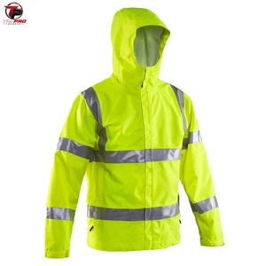 Chaqueta de Seguridad de Alta Visibilidad, Poliéster Antidesgarro, Reflectante, Industrial, de Manga Larga, Unisex, para Trabajo en Exteriores, Triple Capa - Product Image 4